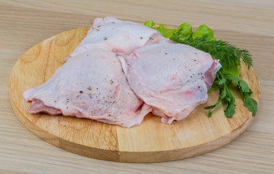 Add Pasture Raised Chicken thighs to your local meat delivery